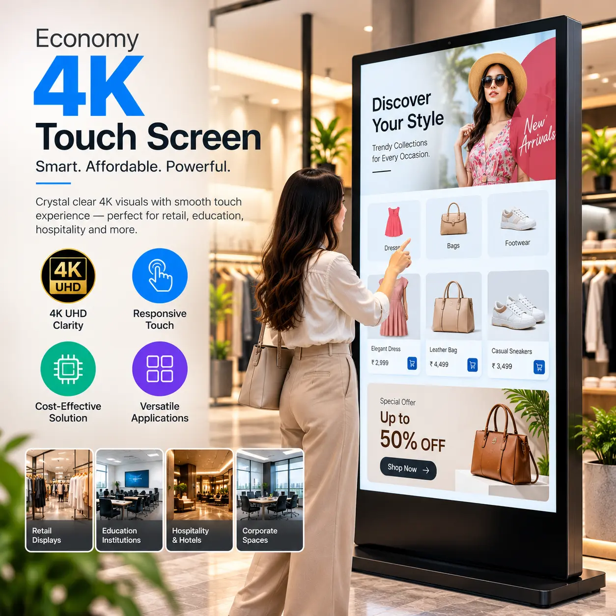 32” UHD PCAP Touch Screen | SE32WE