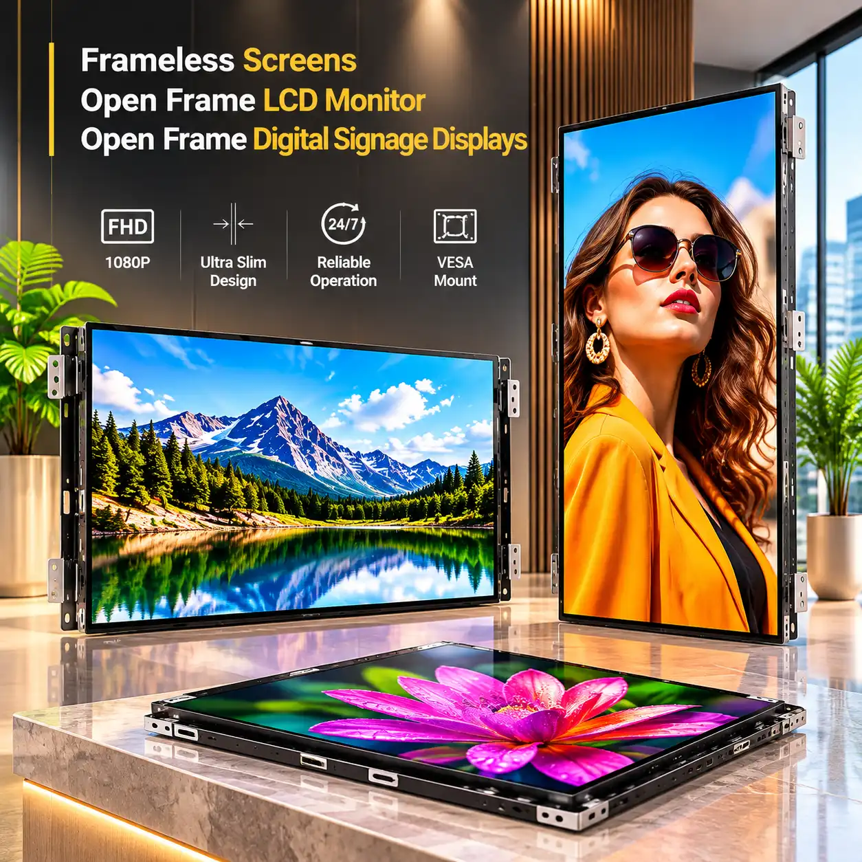18.5” Small Digital Signage Display | QB185F