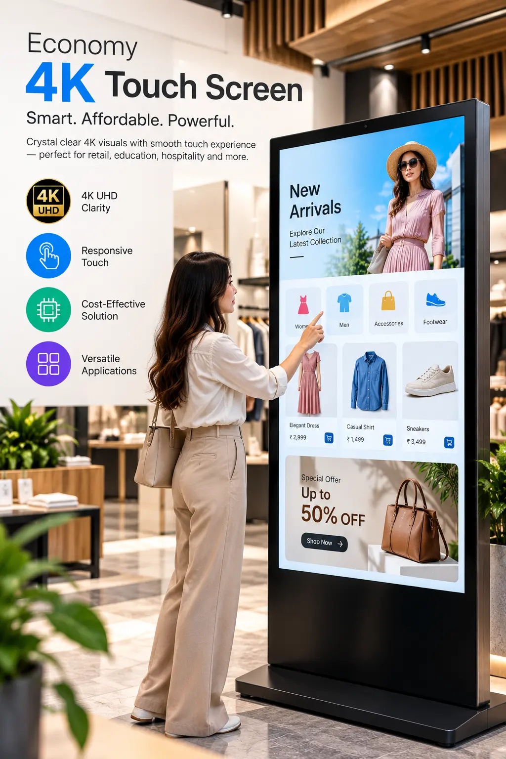 Economy 4K Touch Screen | 7 x 18 hours