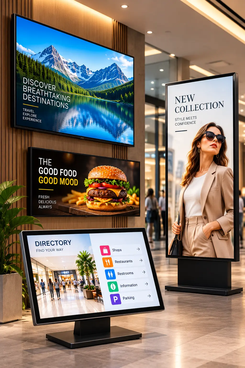 Economy Professional Displays, UHD Digital Signage Displays